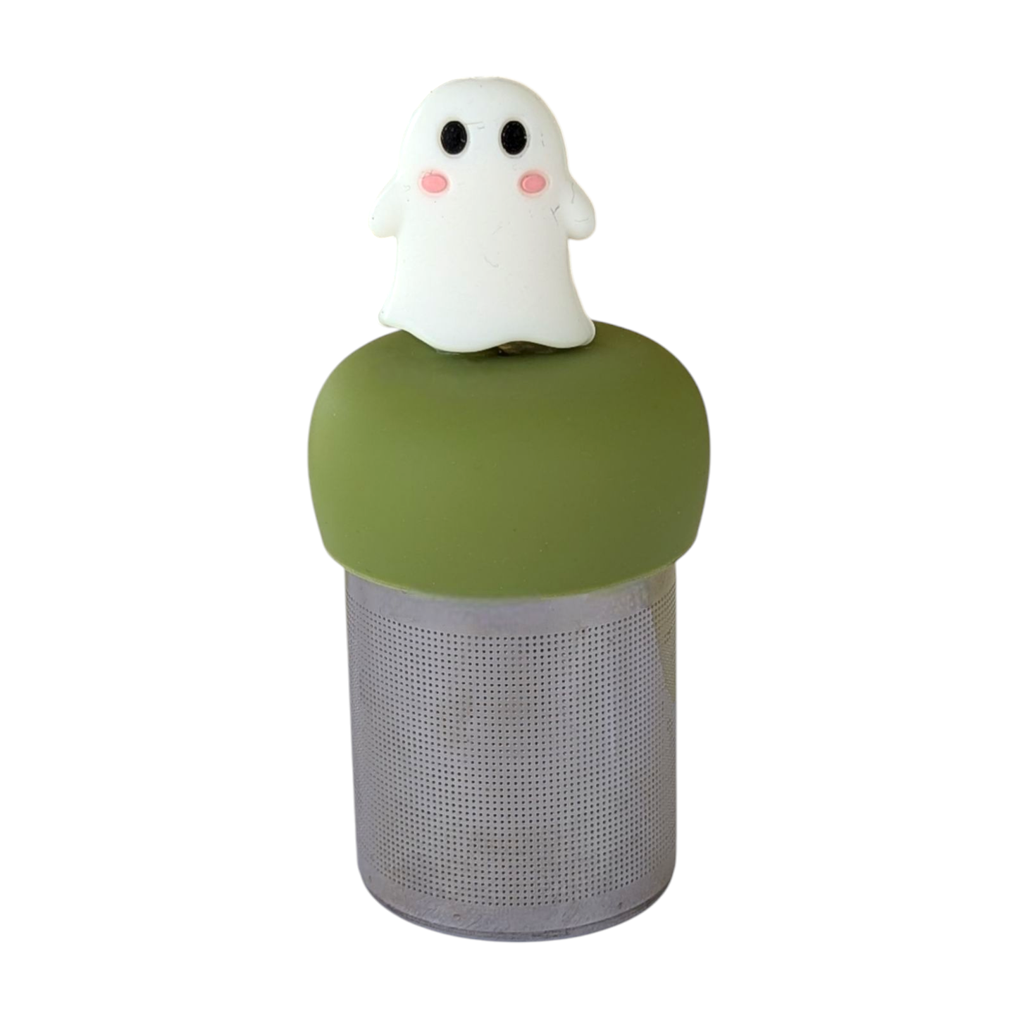 White Ghost | Floating Tea Steeper | Green Base | White Icon