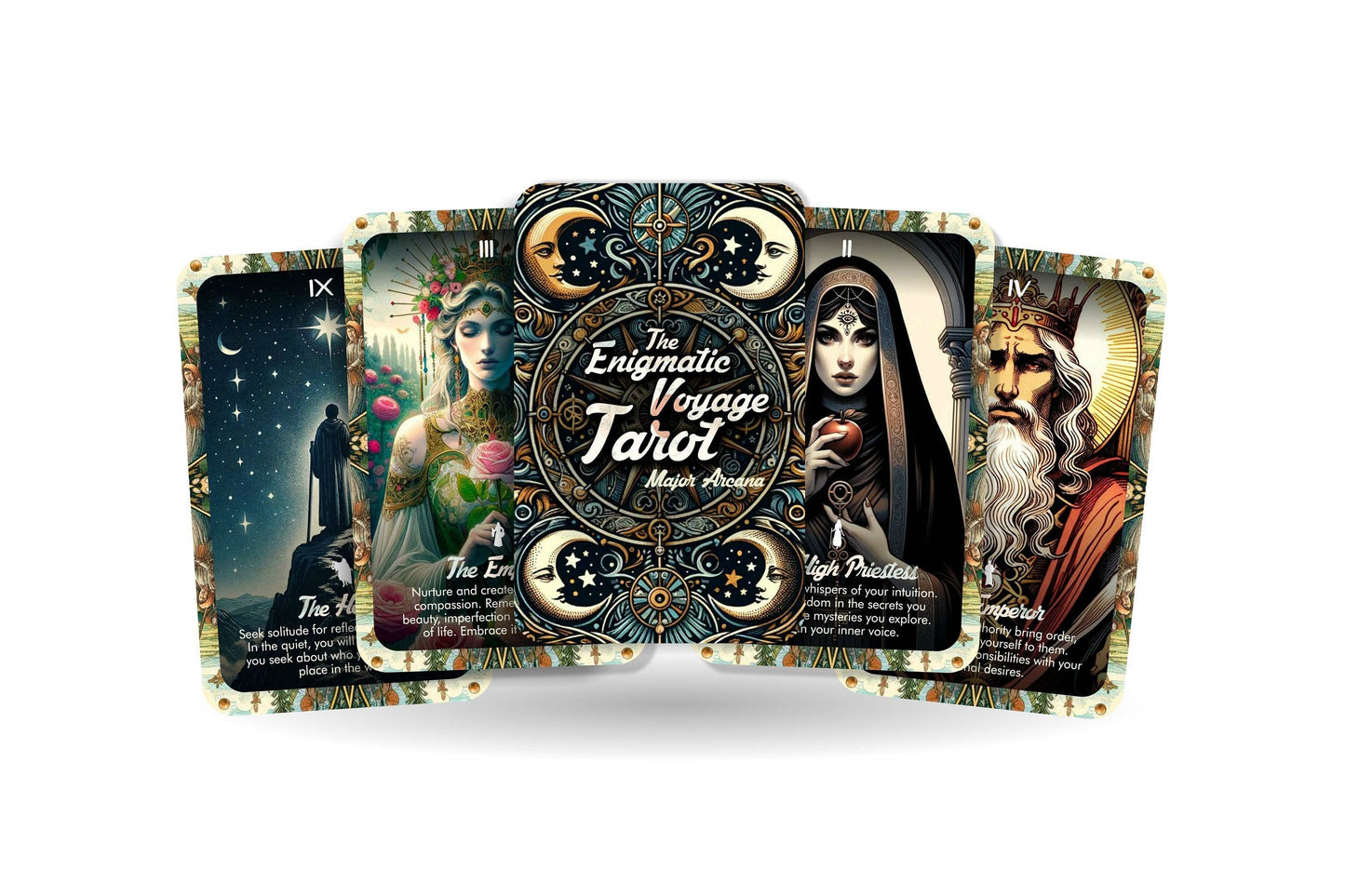 The Enigmatic Voyage Tarot - Major Arcana - Journey Within, Illuminate Your World - Divination tools - Tarot Cards