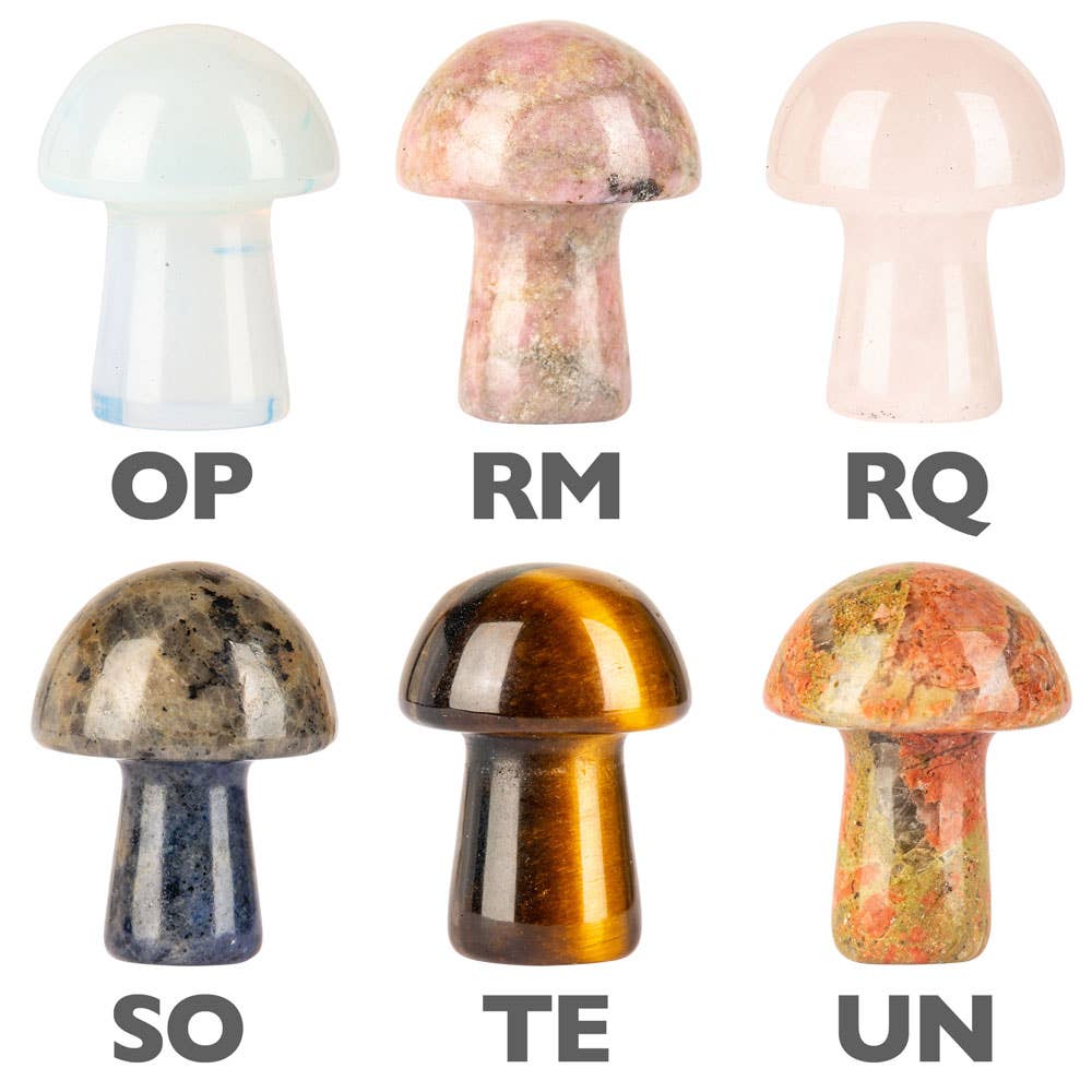 Crystal Mushrooms: Clear Quartz