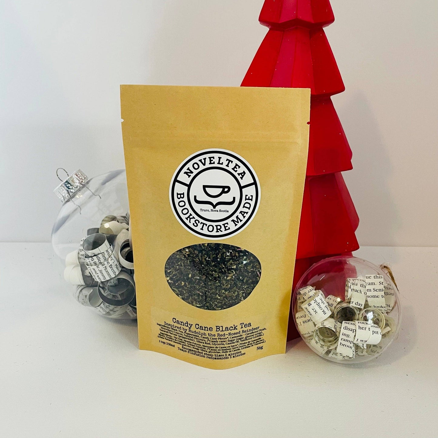 Rudolf the Red Nosed Reindeer - Candy Cane BLACK TEA: Mini Sized