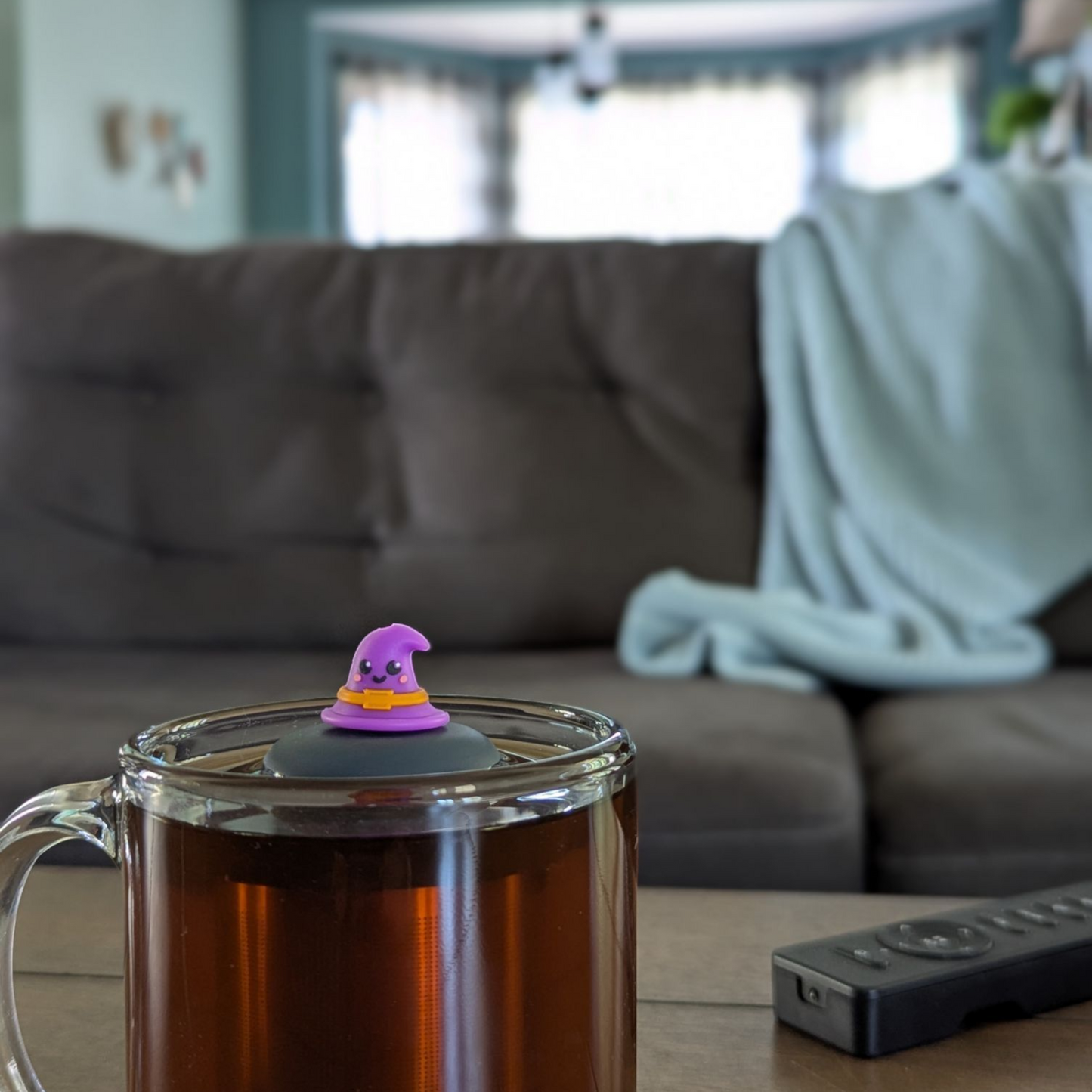 Wizard Hat | Floating Tea Steeper | Grey Base | Purple