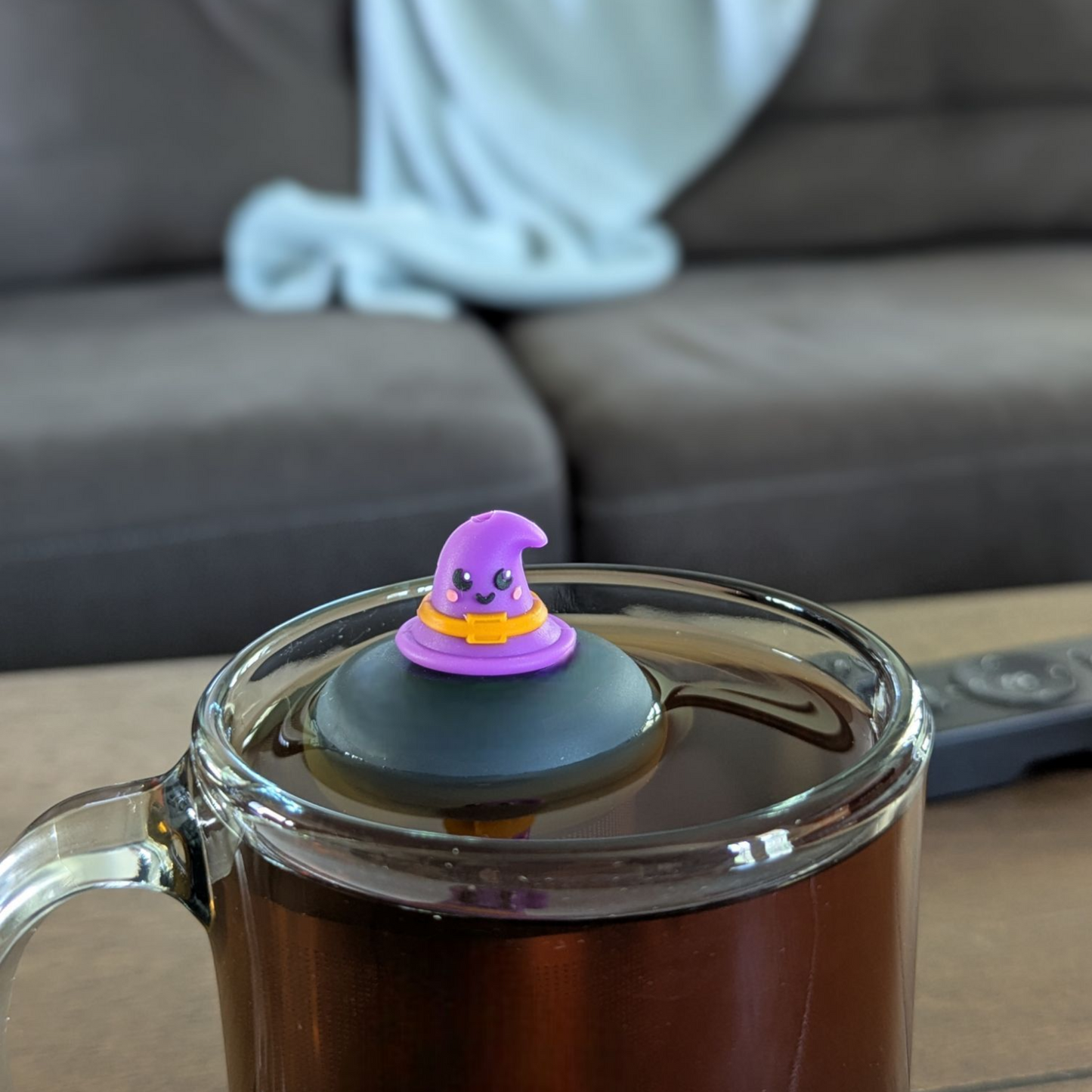 Wizard Hat | Floating Tea Steeper | Grey Base | Purple