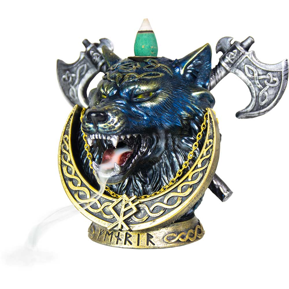 Polyresin Backflow Incense Burner - Fenrir (Each)