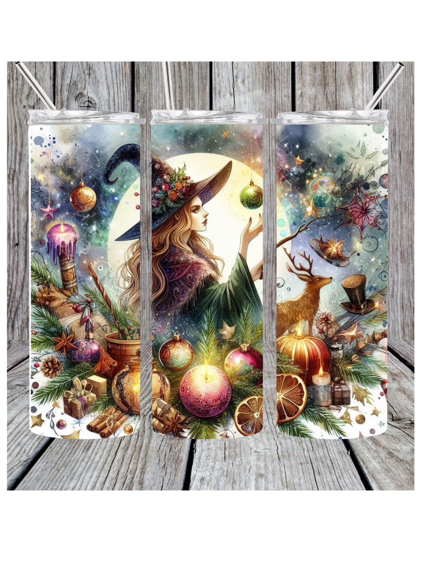 Christmas witch tumbler