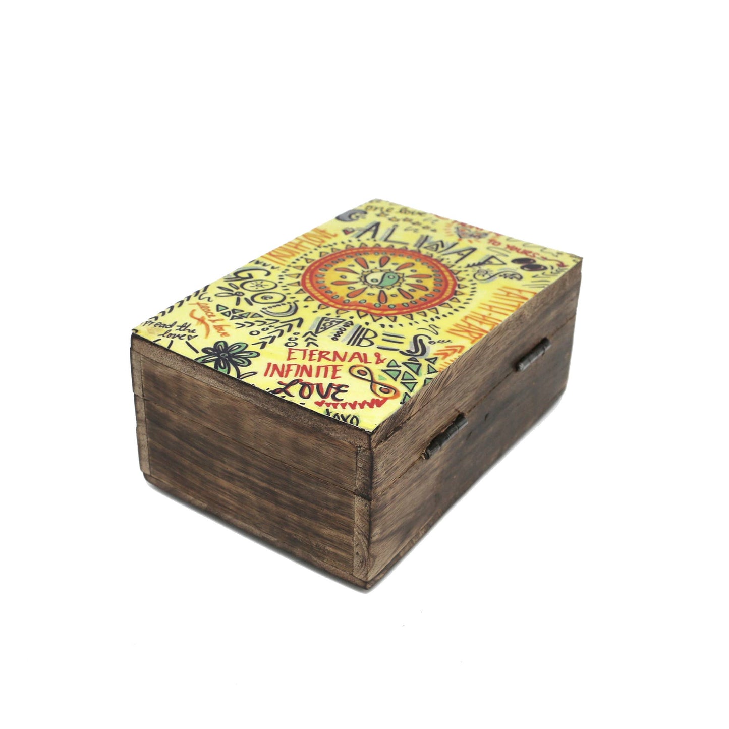 Wooden Storage Box (6 x 4 in.) - Always Good Vibes