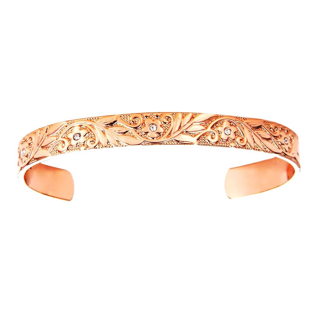 Daisy flower zircon stone magnetic bracelet