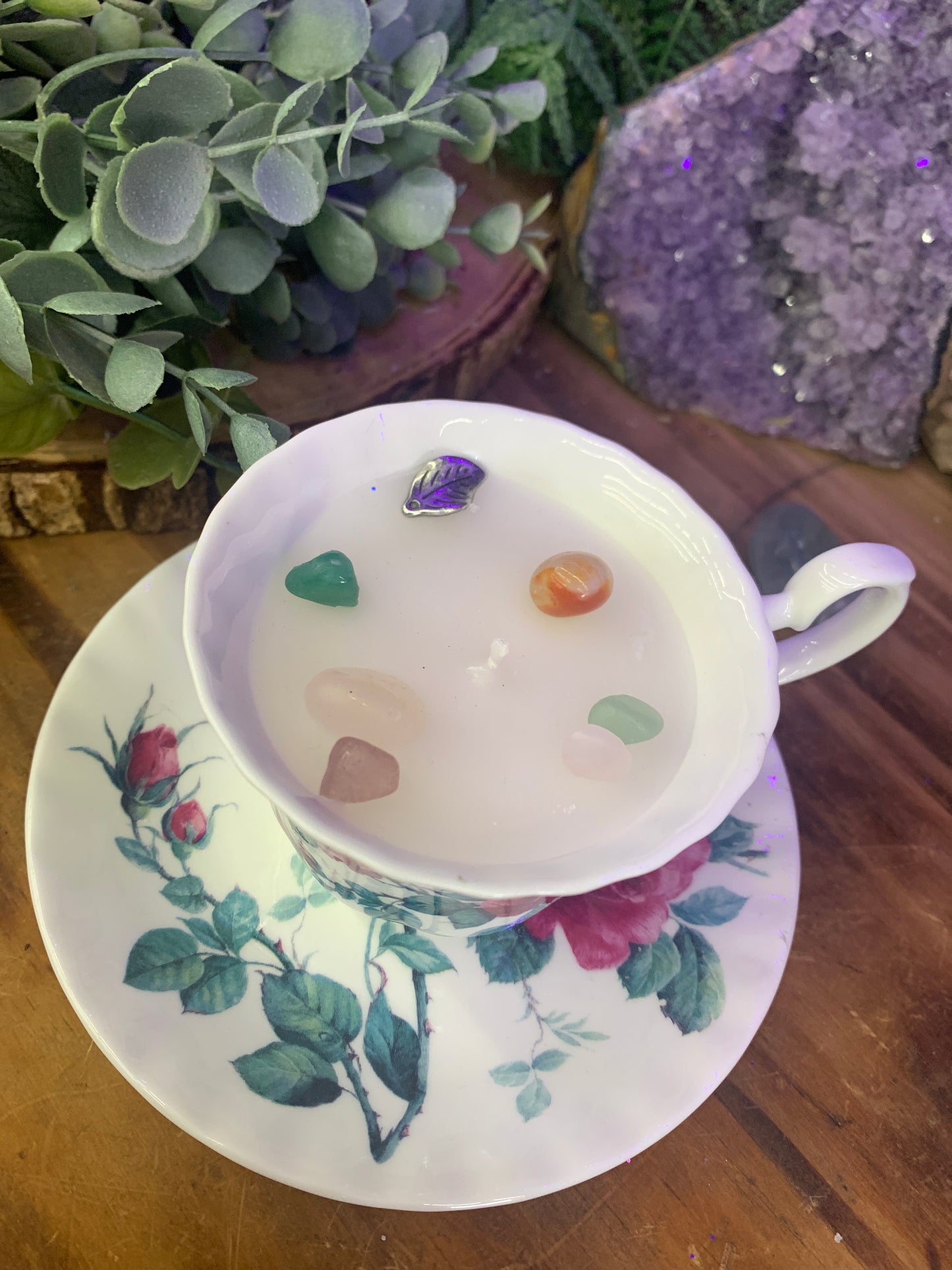 Rose Teacup Candle - PJ