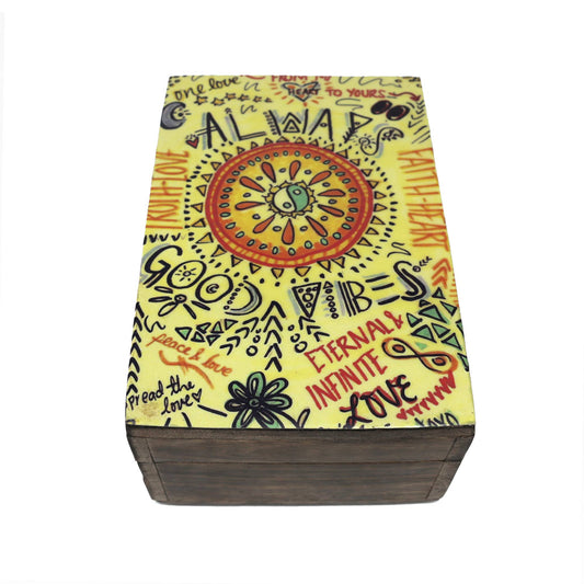 Wooden Storage Box (6 x 4 in.) - Always Good Vibes