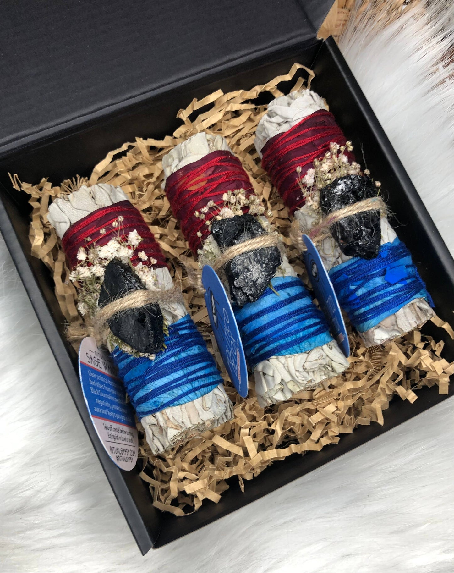 'POLITICO DETOX’ Ritual Wand (Sage + Black Tourmaline)