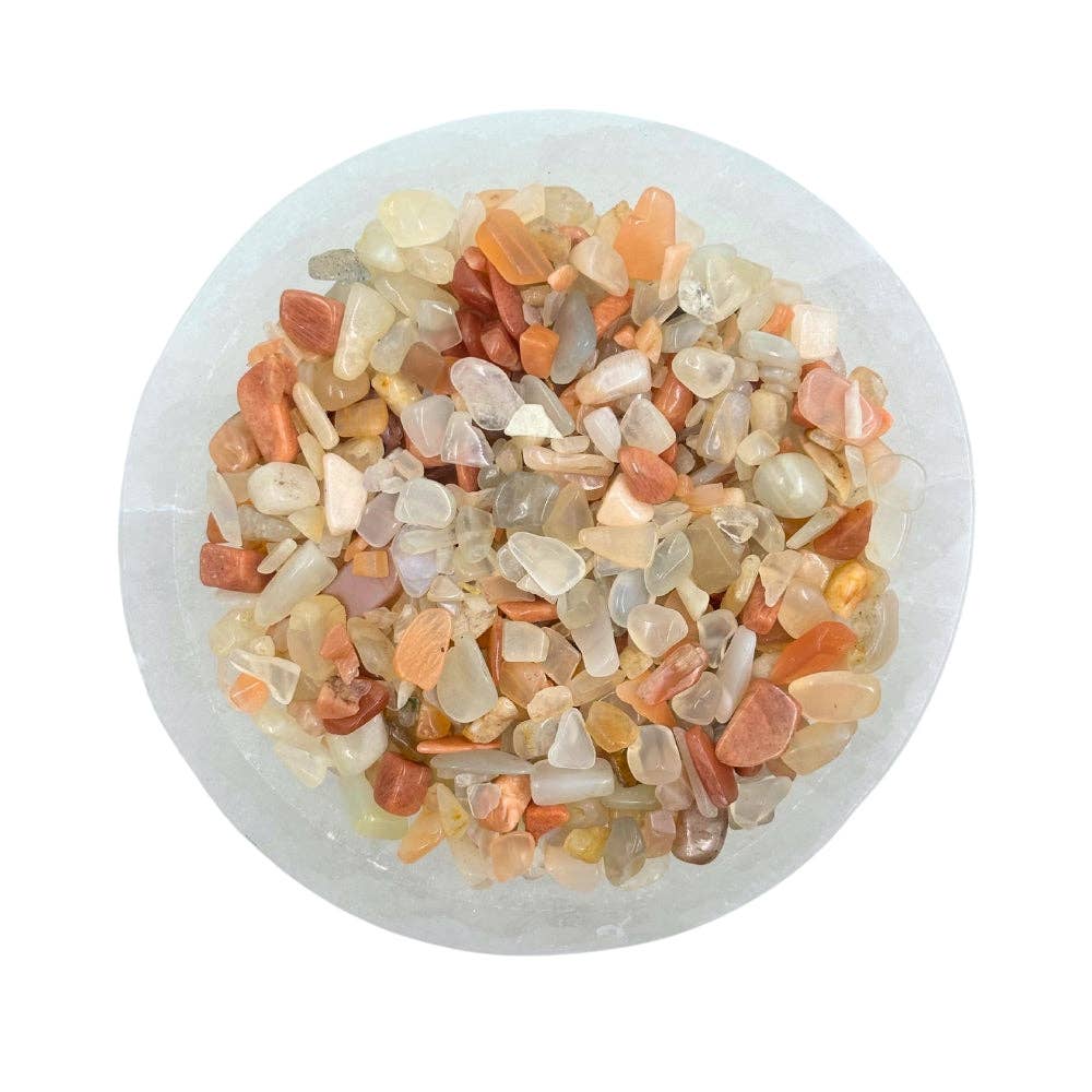 Create Your Own Intention Bottle Refill - Peach Moonstone Chips