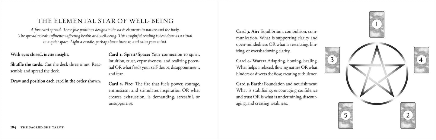 Sacred She Tarot Deck and Guidebook by Ma Deva Padma: Flashcards; 232 pages / English