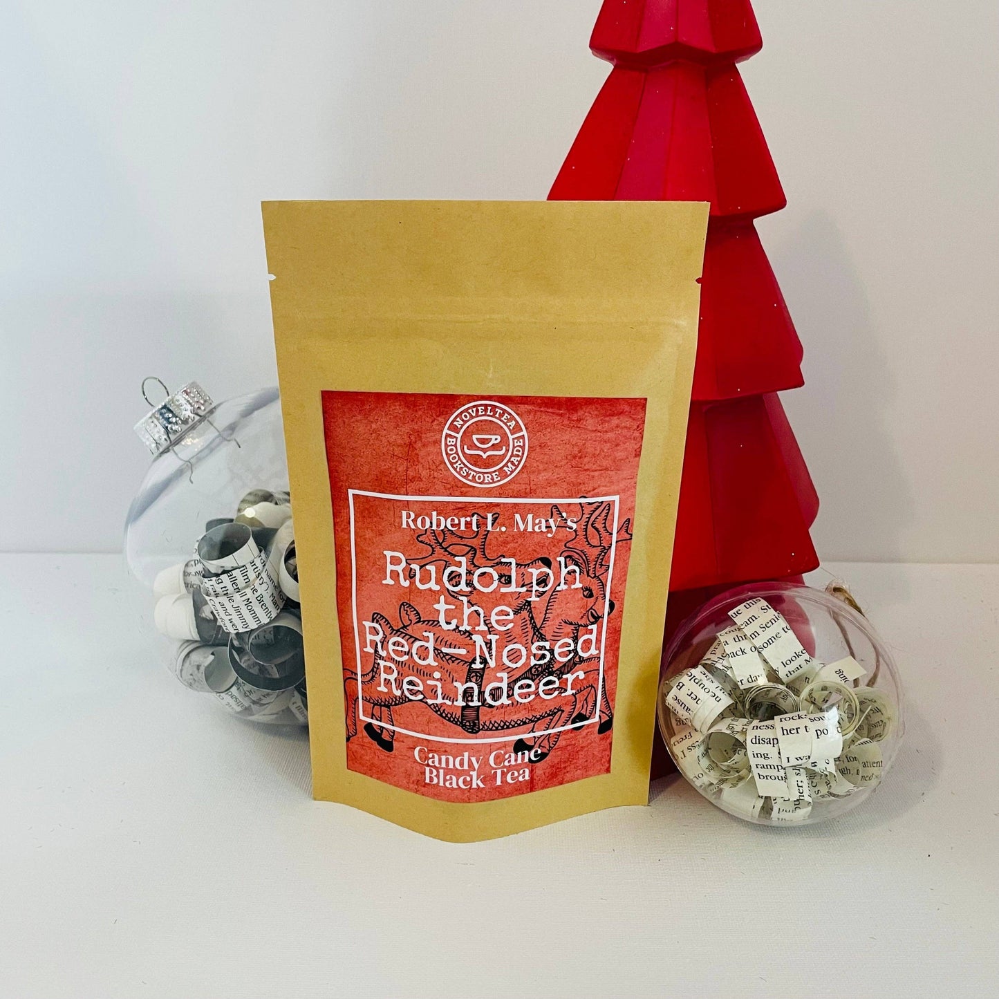 Rudolf the Red Nosed Reindeer - Candy Cane BLACK TEA: Mini Sized