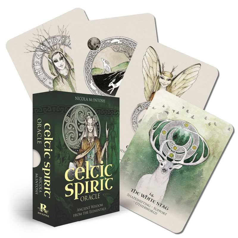 Celtic Spirit Oracle by Nicola McIntosh: Flashcards; 112 pages / English