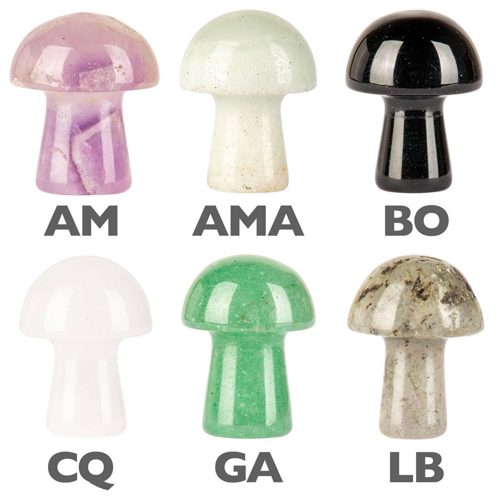 Crystal Mushrooms: Clear Quartz