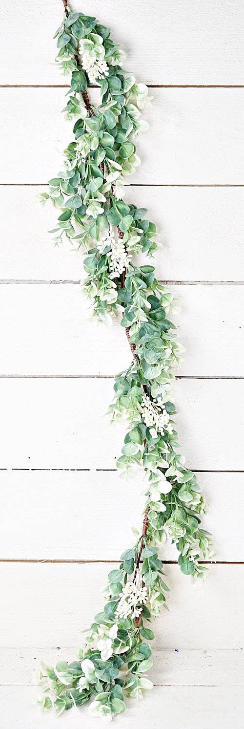 27501 - 4ft Garland-Seeded Baby Eucalyptus-6/36pcs