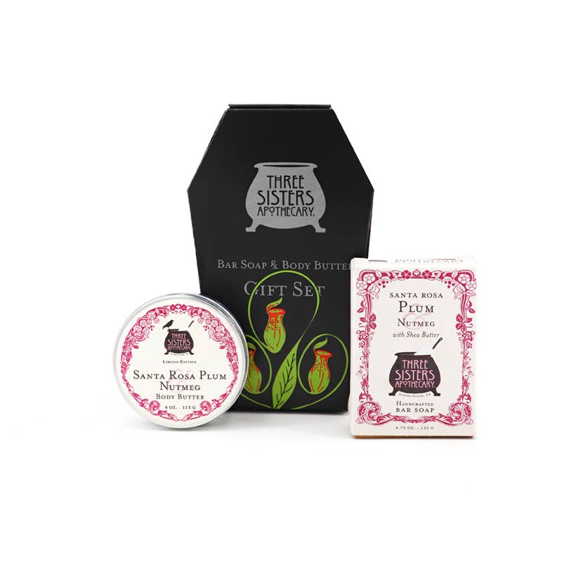 Bathe In Peace Bath & Body Gift Set: Santa Rosa Plum