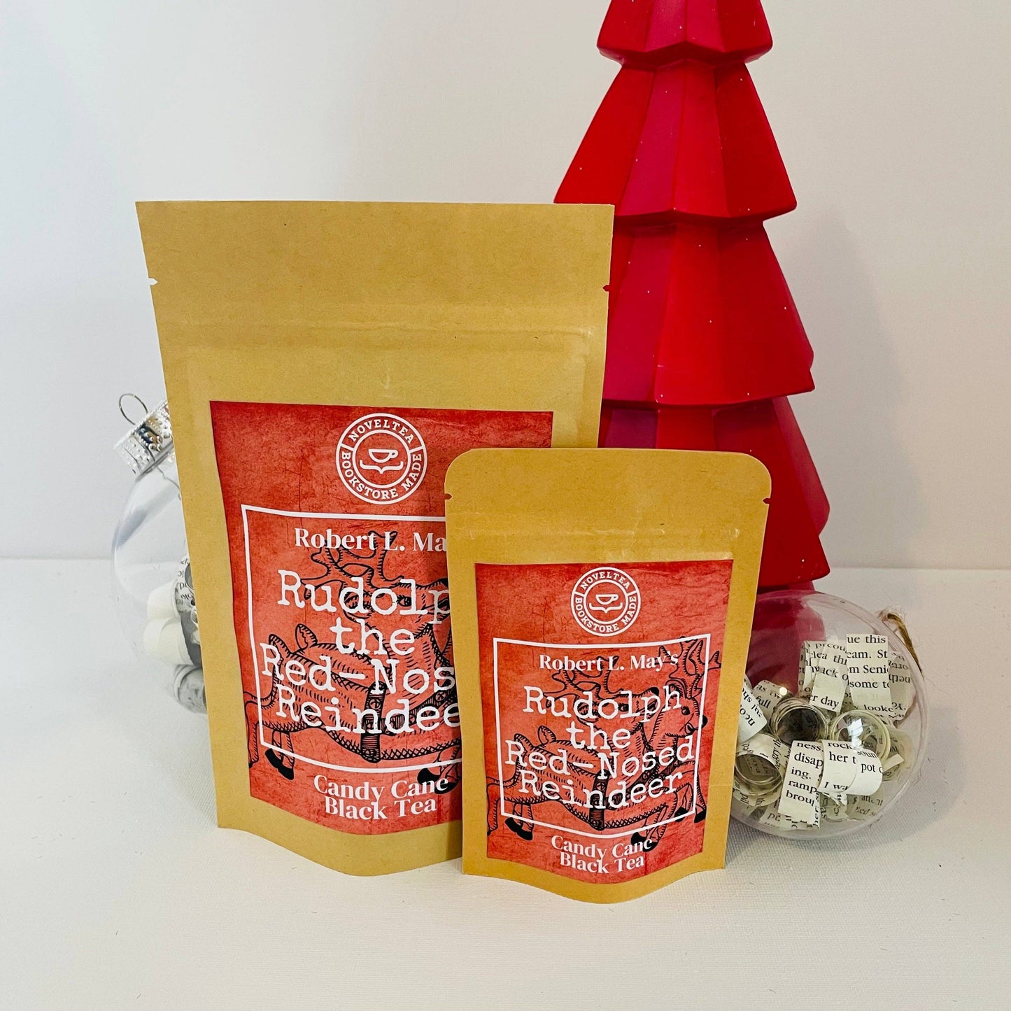 Rudolf the Red Nosed Reindeer - Candy Cane BLACK TEA: Mini Sized