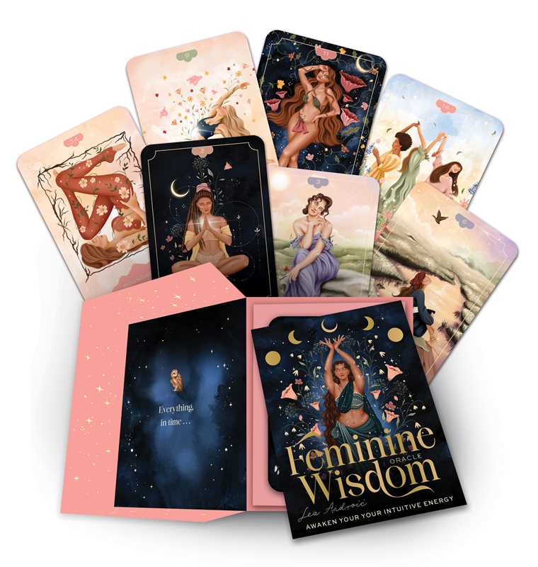 Feminine Wisdom Oracle by Lea Androic: Flashcards; 96 pages / English