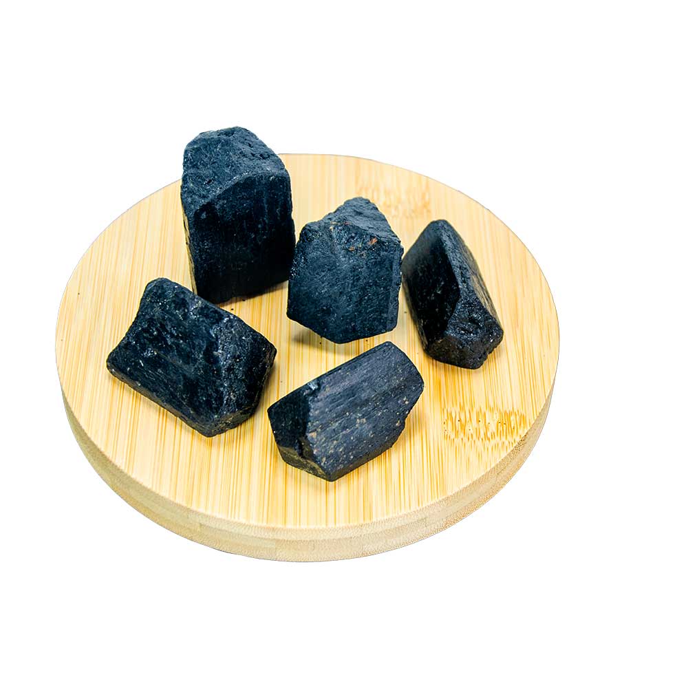 Rough Black Tourmaline Points (Pack of 5): Black tourmaline