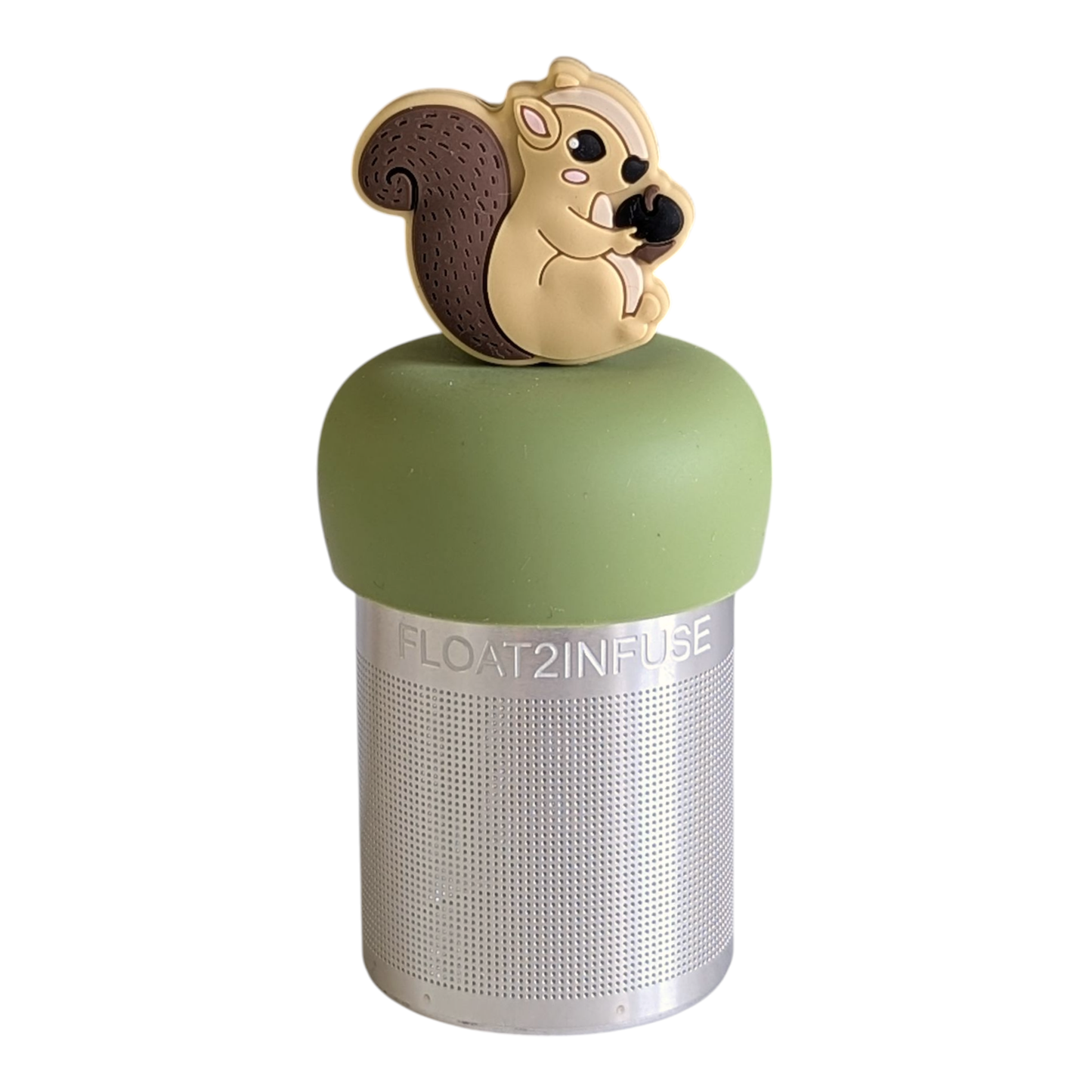 Squirrel | Floating Tea Steeper | Green Base | Brown