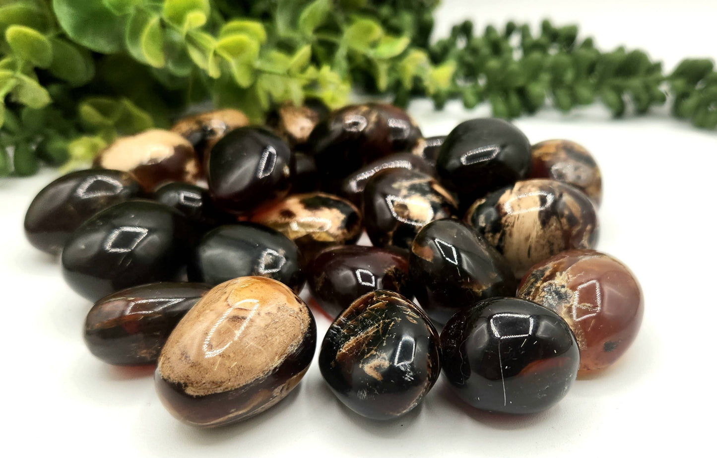Amber-Indonesian  (250gm) Tumbled Stone 20-35mm : 250gm