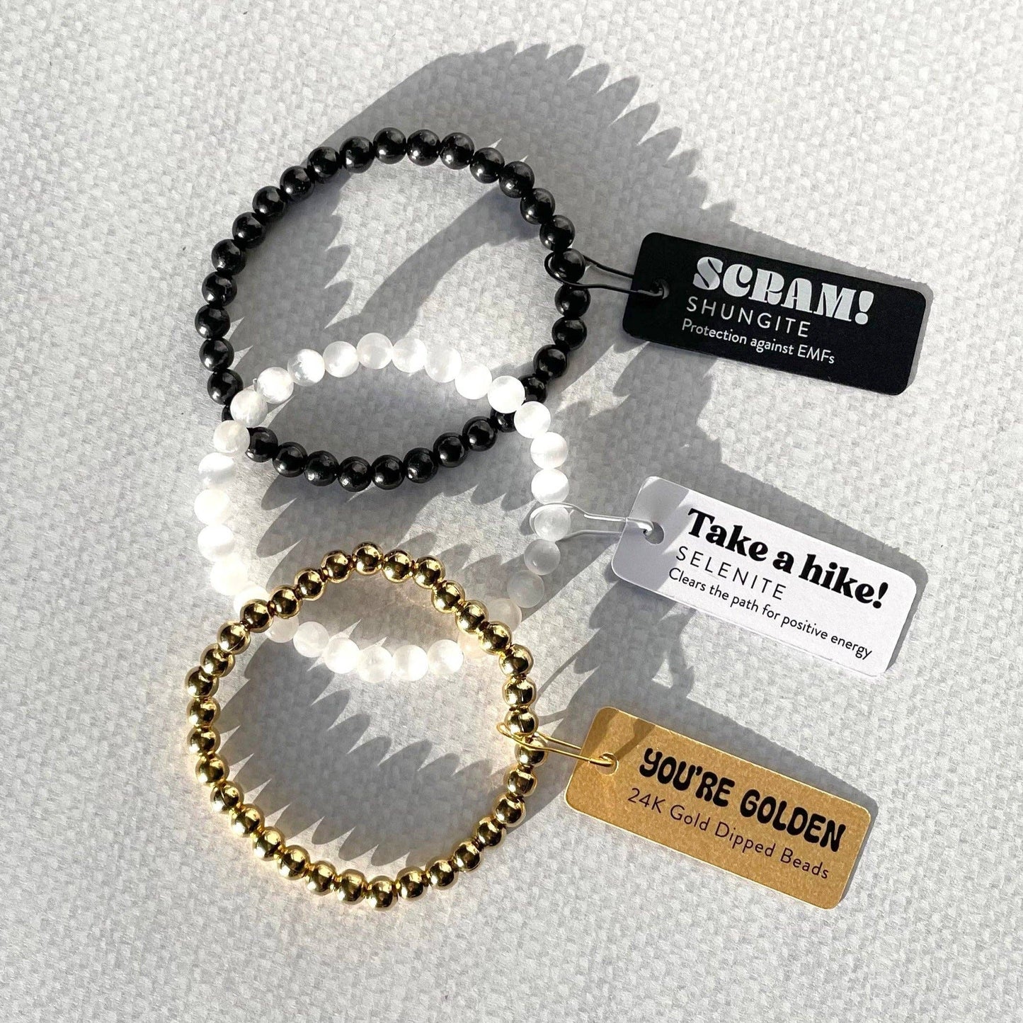 Scram! Shungite Bracelet  |  EMF Protection Bracelet