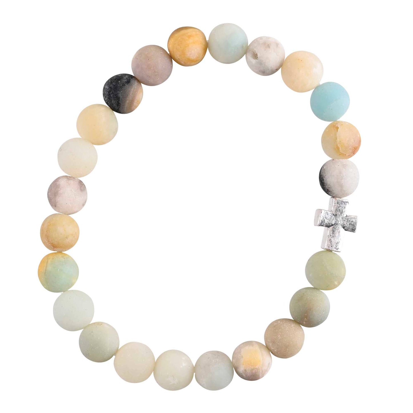Bracelet Woman Of God Amazonite W/Cross