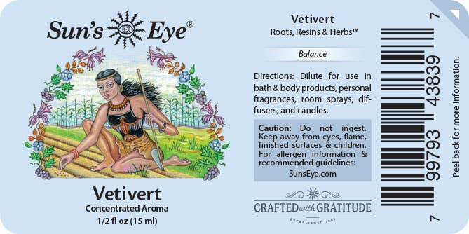 Vetivert Oil: .5 fl oz