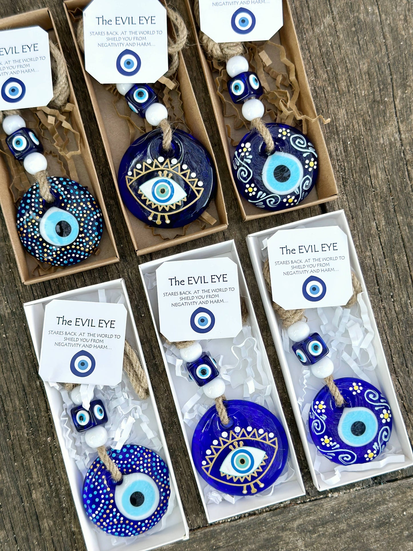 Christmas Ornament Evil Eye, Corporate Gift Ideas : White / Style 2