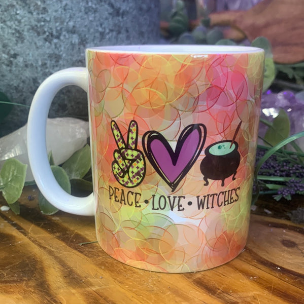 Peace Love Witches Mug