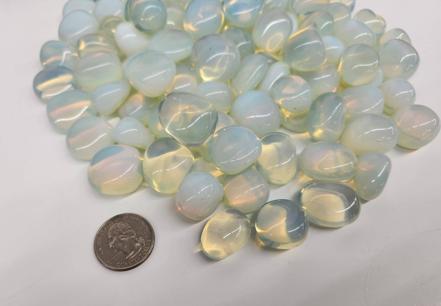 Opalite (1kg/2.2 lbs.) Tumbled Stone 20-25mm