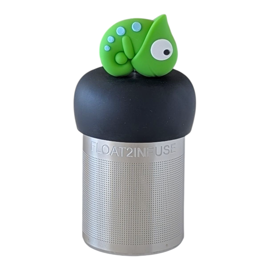 Floating Chameleon Tea Infuser I Grey Base