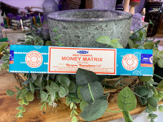 Satya Colored Nag Champa Incense 15 Gr Money Matrix