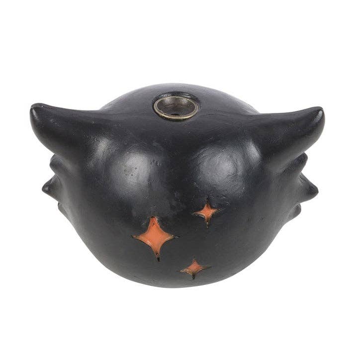 Black Cat Halloween Backflow Incense Burner