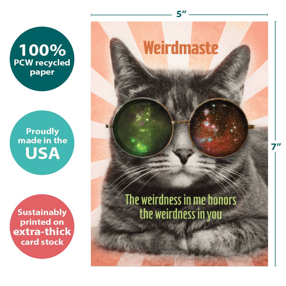 Weirdmaste | 6-Pack Just Because Greeting Cards | SKU 17224