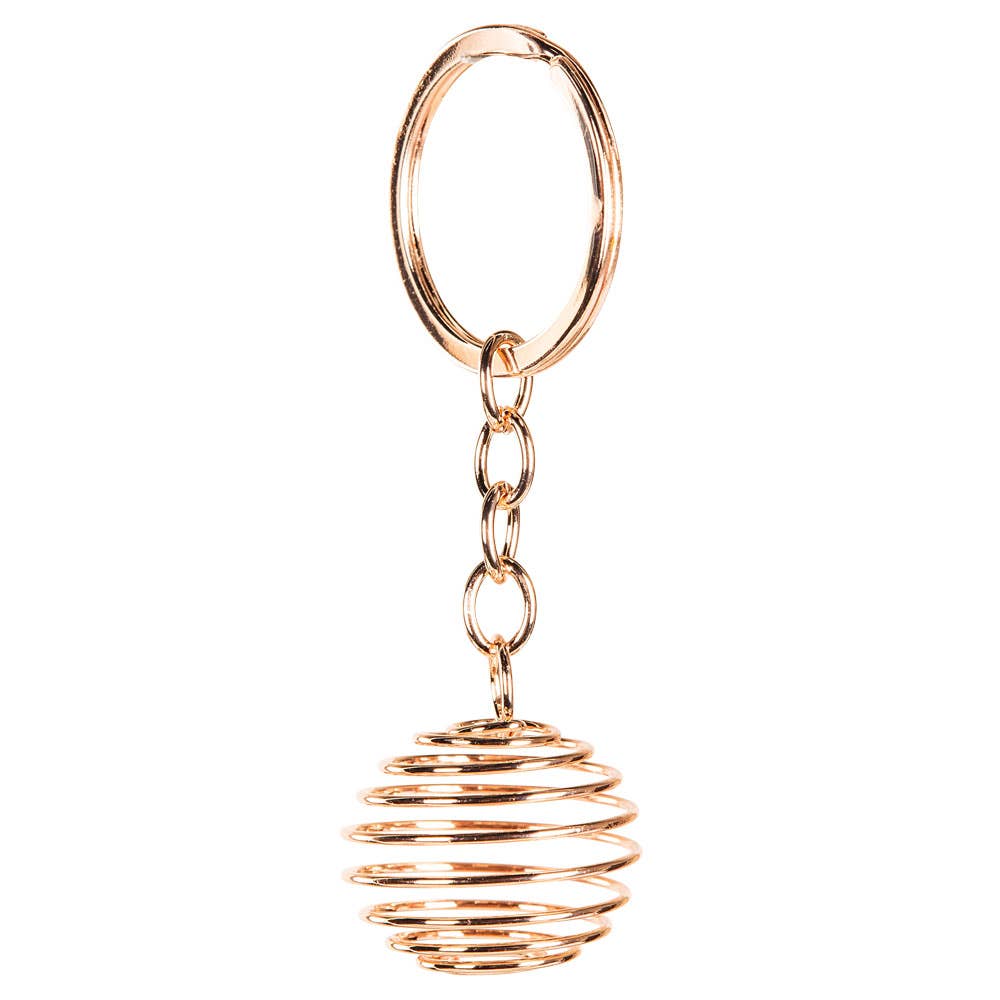 1 INCH LARGE SPRING PENDULUM KEYCHAINS: Copper