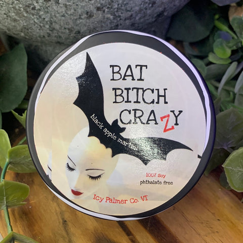 Bat Bitch Crazy Candle - Icy Palmer Candle Company