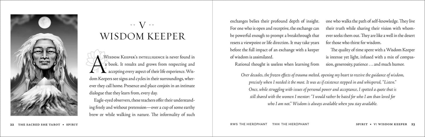 Sacred She Tarot Deck and Guidebook by Ma Deva Padma: Flashcards; 232 pages / English