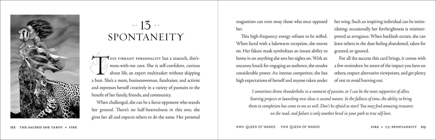 Sacred She Tarot Deck and Guidebook by Ma Deva Padma: Flashcards; 232 pages / English