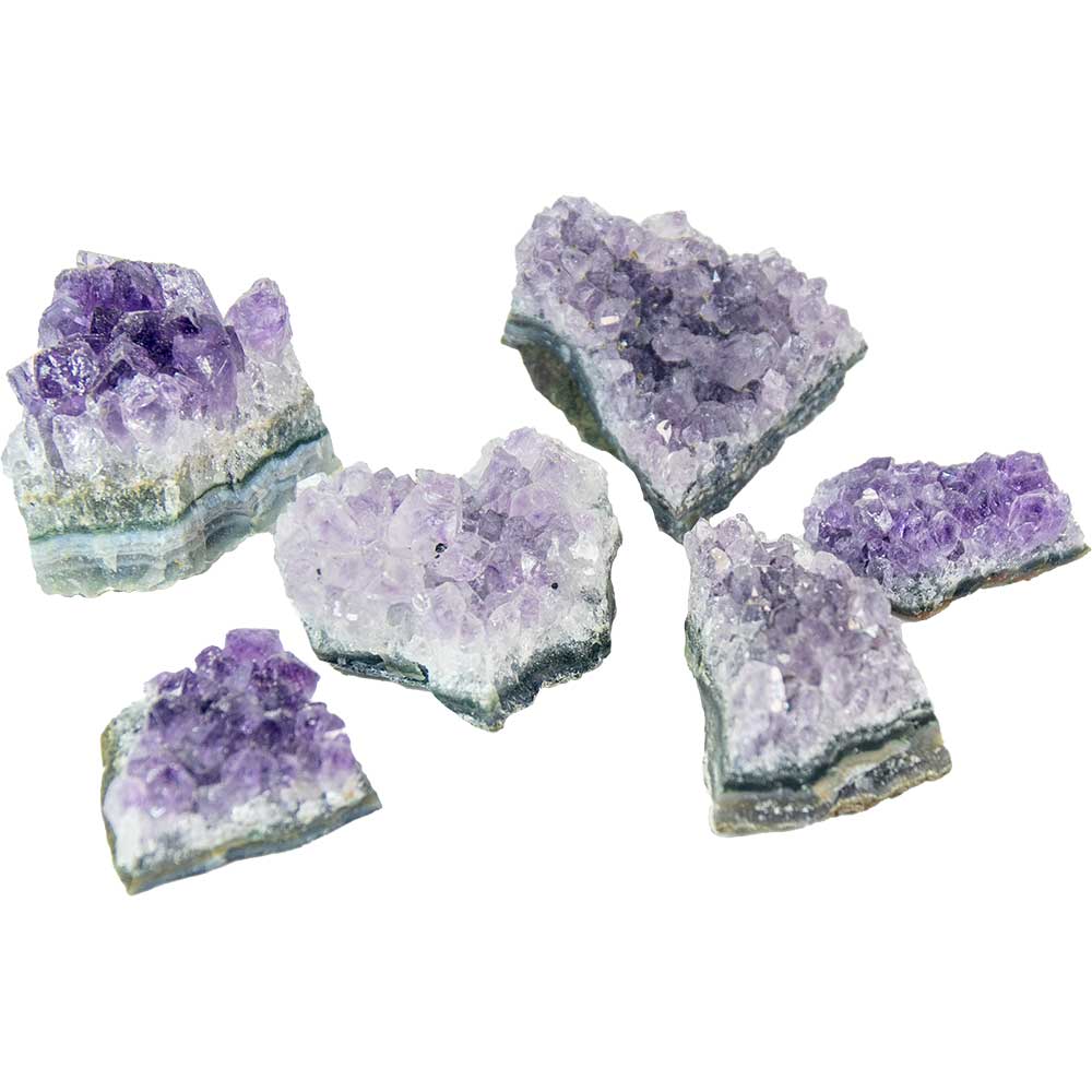 Rough Druzy Clusters - Amethyst Small (1lb): Amethyst