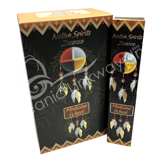 (PK 12)INCENSE - NATIVE SPIRITS STICKS MUSK /MEDICINE WHEEL