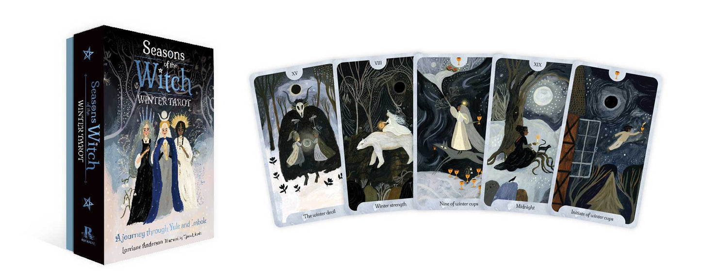 Seasons of the Witch: Winter Tarot by Lorriane Anderson: Flashcards; 208 pages / English