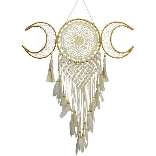 Dreamcatcher Woven Macrame - Triple Moon (Each)