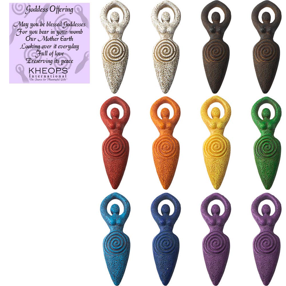 Polyresin Figurines Mini Goddesses - Asst'D Colors