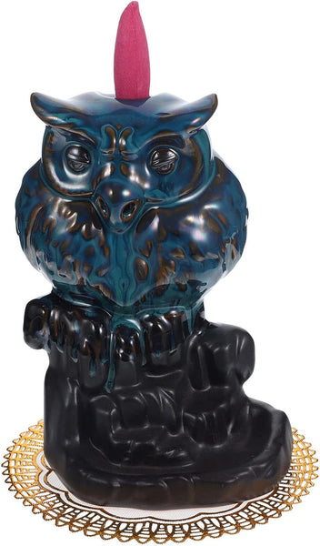 Blue Owl Backflow Incense Burner
