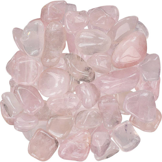 Tumbled Stone Rose Qtz.grade a (1 Lb)