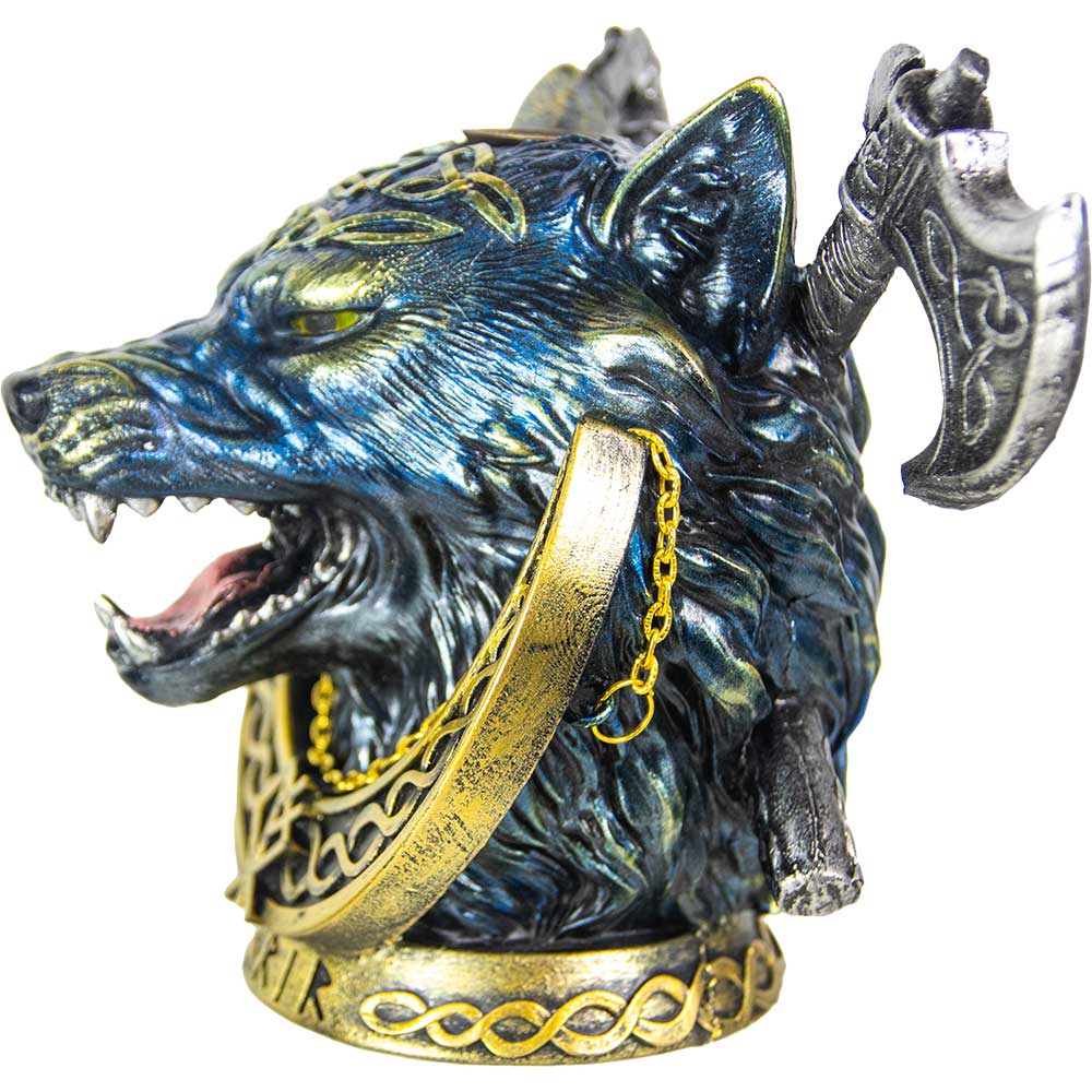 Polyresin Backflow Incense Burner - Fenrir (Each)