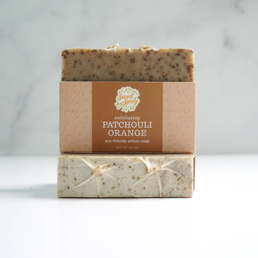 Patchouli + Orange Artisan Soap Bar: No Shrink Wrap