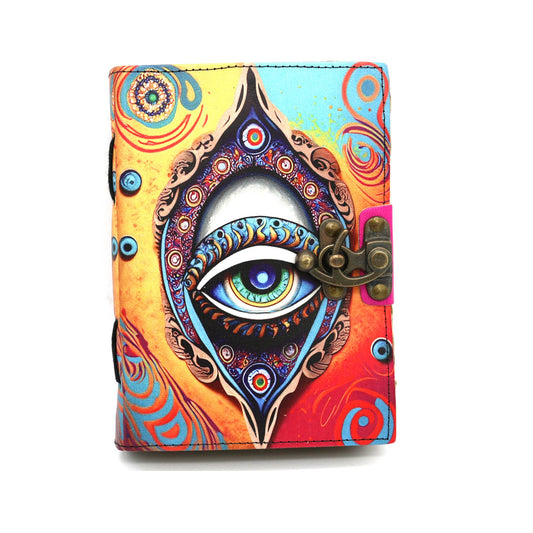 All Seeing Eye Blank Leather Journal (5 x 7 in.)