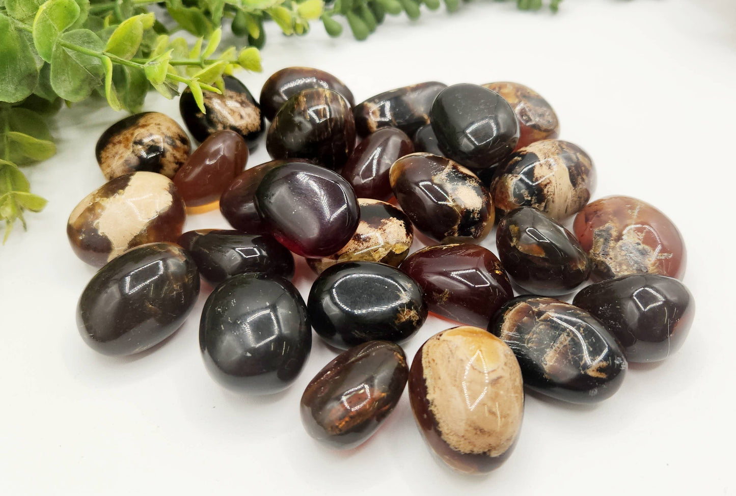 Amber-Indonesian  (250gm) Tumbled Stone 20-35mm : 250gm